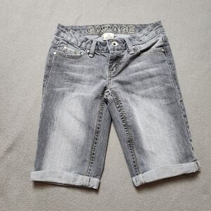 Garage Bermuda Style Denim shorts Grey Sz 24